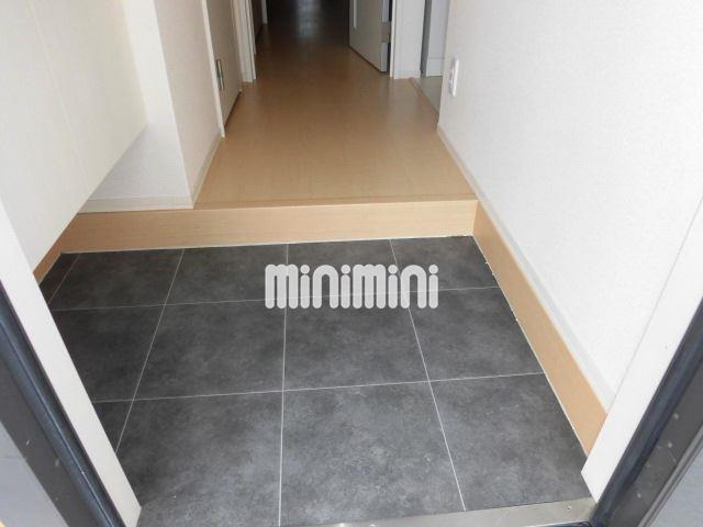 玄関　単身用では広めです。