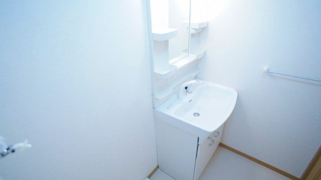 洗面設備　広い洗面スペース