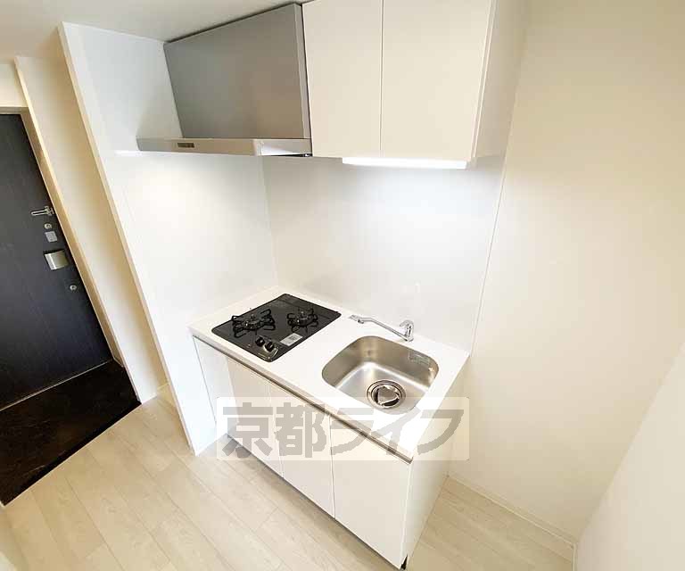 キッチン　ガスコンロ付きのキッチン