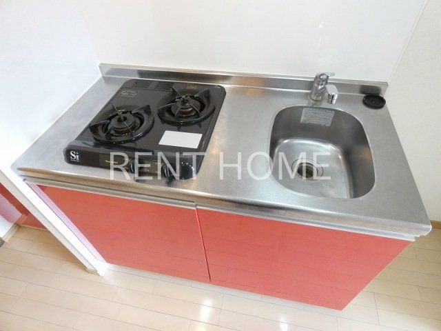 キッチン　2口ガスシステムキッチン