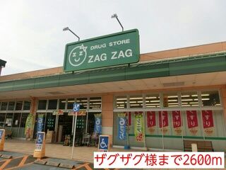 ドラックストア　ザグザグ様（ドラッグストア）まで2600m