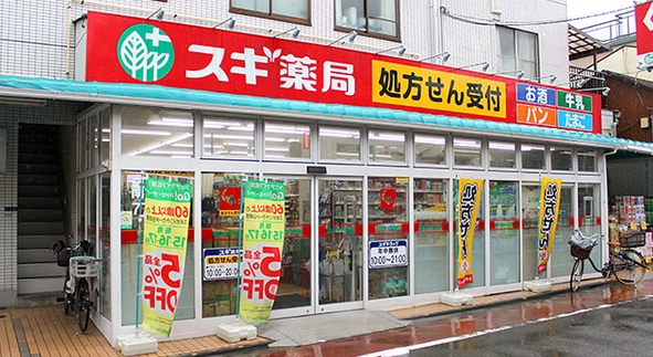 ドラックストア　スギ薬局南大井店（ドラッグストア）まで595m