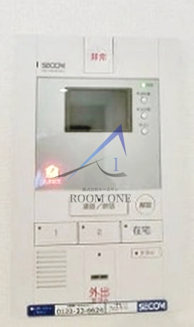 セキュリティ　モニター付きインターホンです。