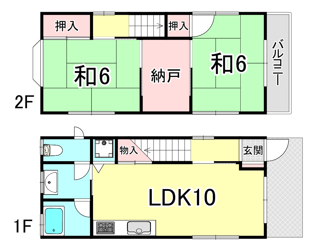 塩屋町6丁目戸建の間取り写真