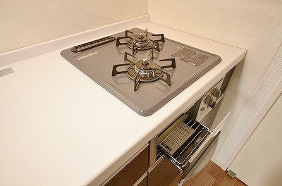 その他設備　2口ガスコンログリル付