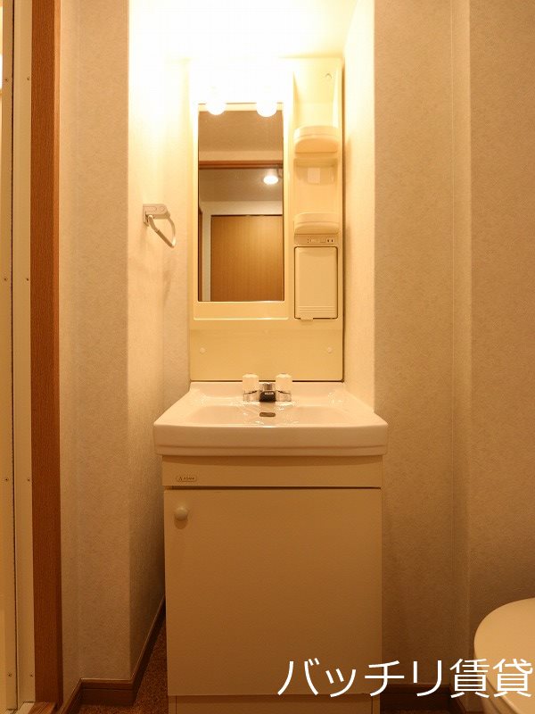洗面設備　別号室タイプの為、現状を優先いたします