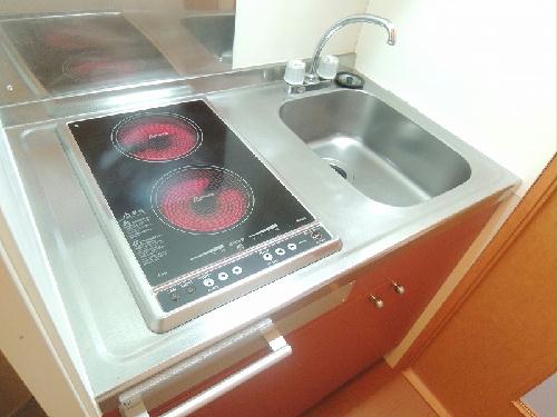 キッチン　電気コンロ２口.