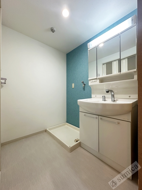 洗面設備　シャンプードレッサー付き・朝シャンもこちらで♪♪