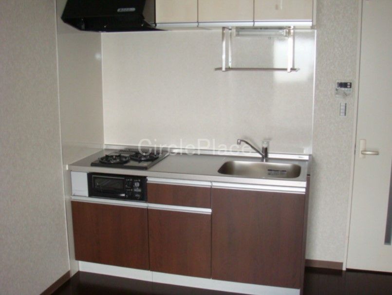 キッチン　２口ガスシステムキッチン