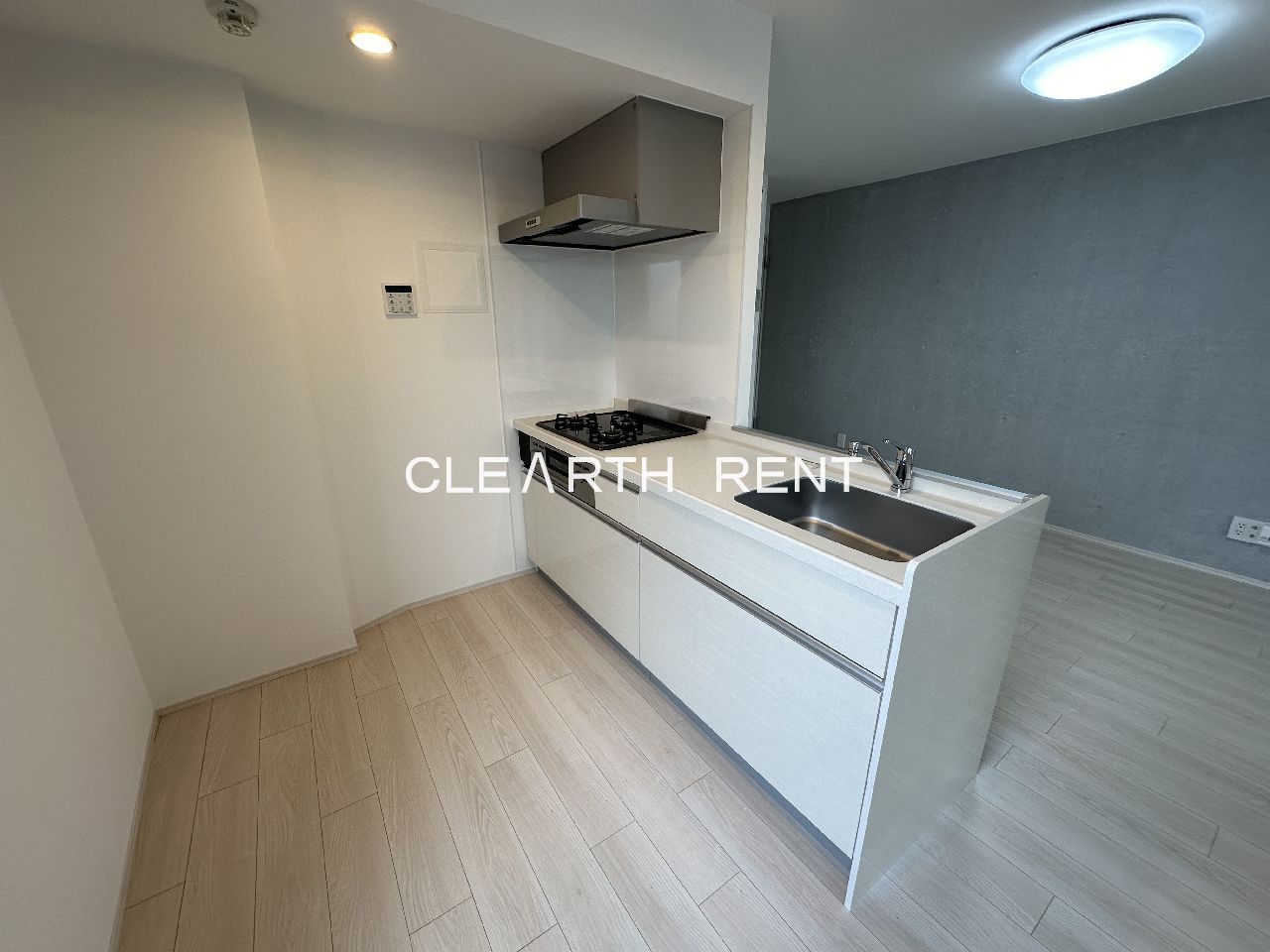 キッチン　開放的なオープンキッチン