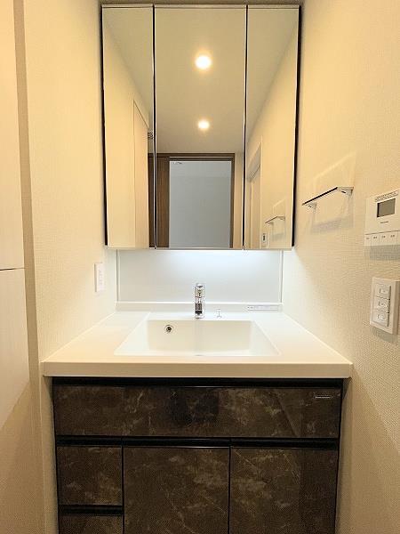 洗面設備　洗髪洗面化粧台（シャワー付き洗面）