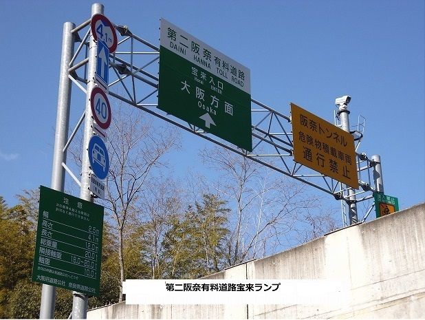 その他　第二阪奈有料道路 宝来ランプ（その他）まで450m