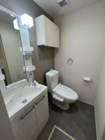 洗面設備　同社施工例