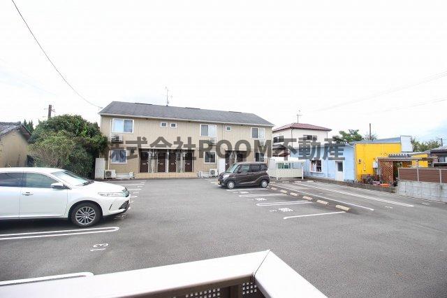 眺望　駐車場に車を止められます