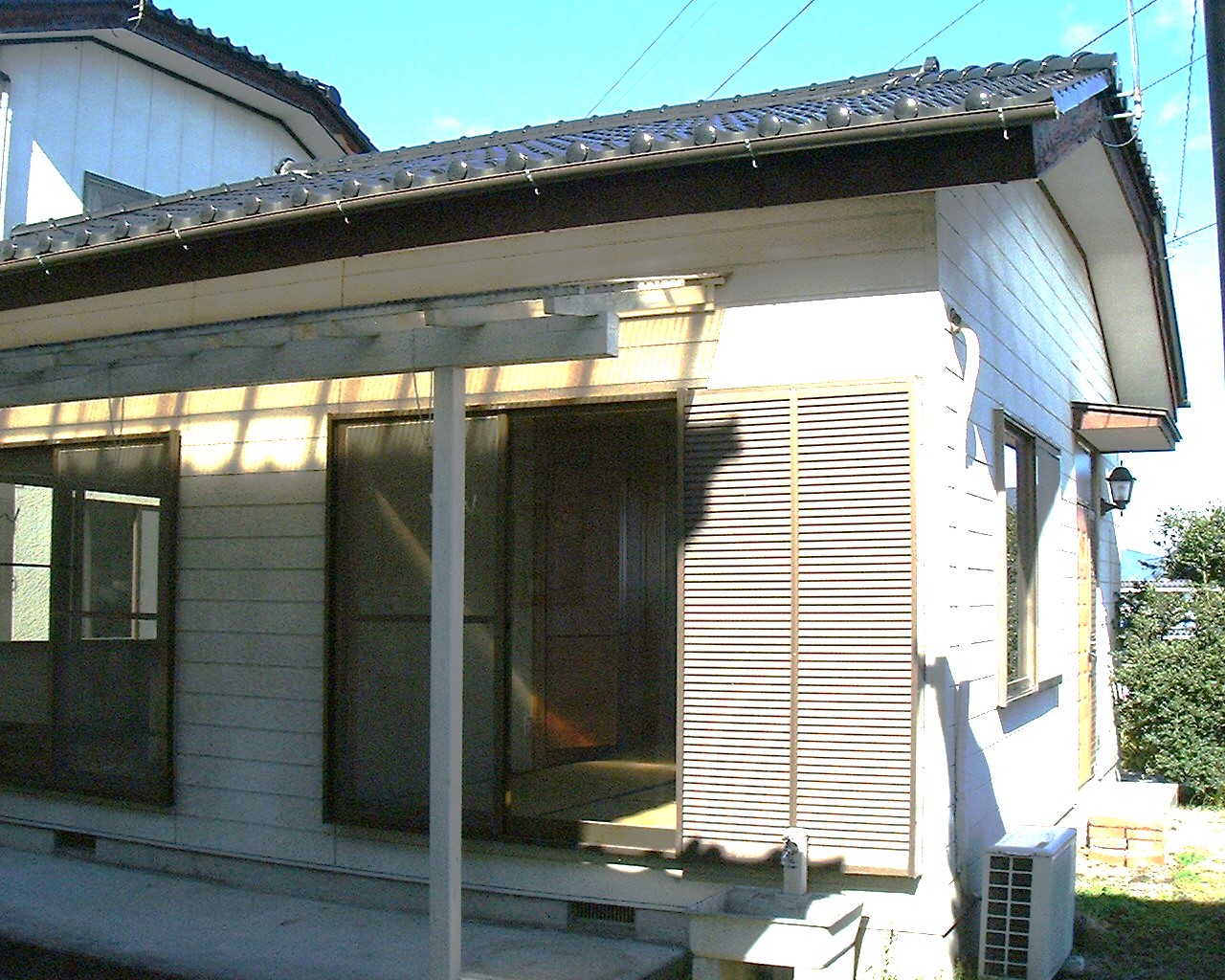 バルコニー　物干し場