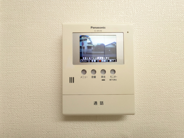 セキュリティ　モニター付きインターホンです