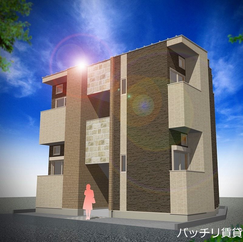 建物外観　イメージパース使用