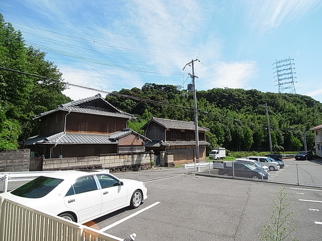 眺望　バルコニーからの眺望。