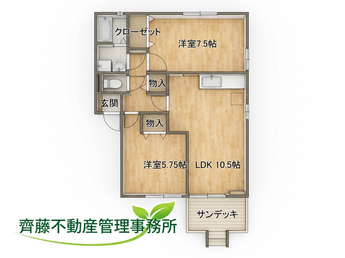クレアールBの間取り