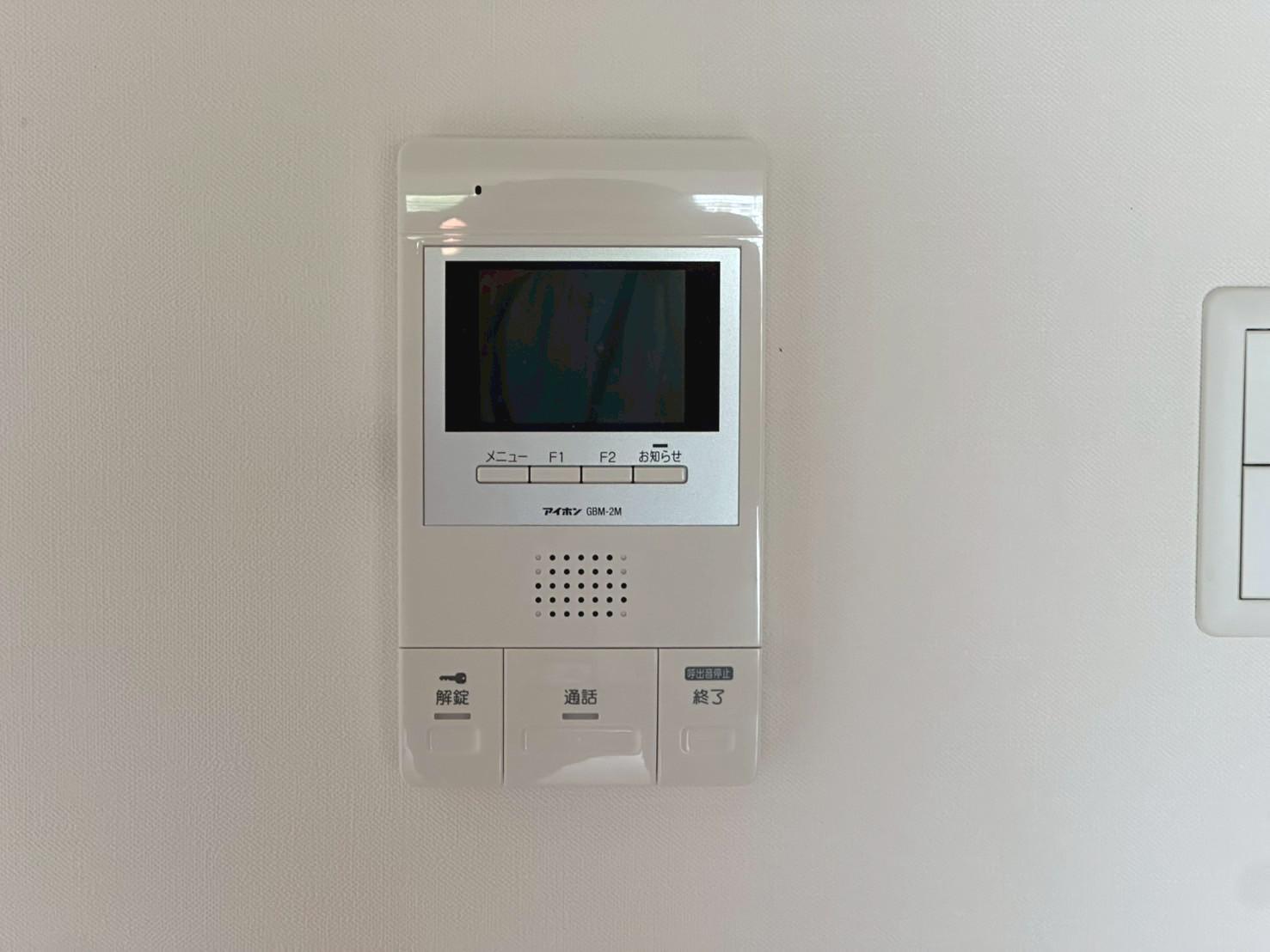 セキュリティ　録画機能付きのTVモニターホンです