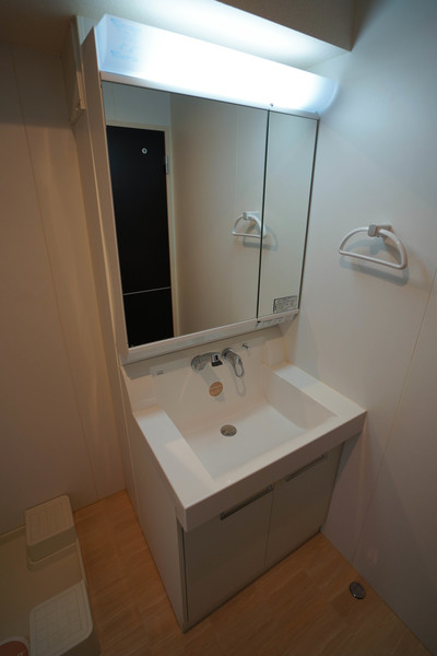 洗面設備　同じ建物の別の部屋