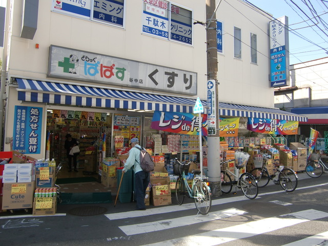 ドラックストア　どらっぐぱぱす谷中店（ドラッグストア）まで301m