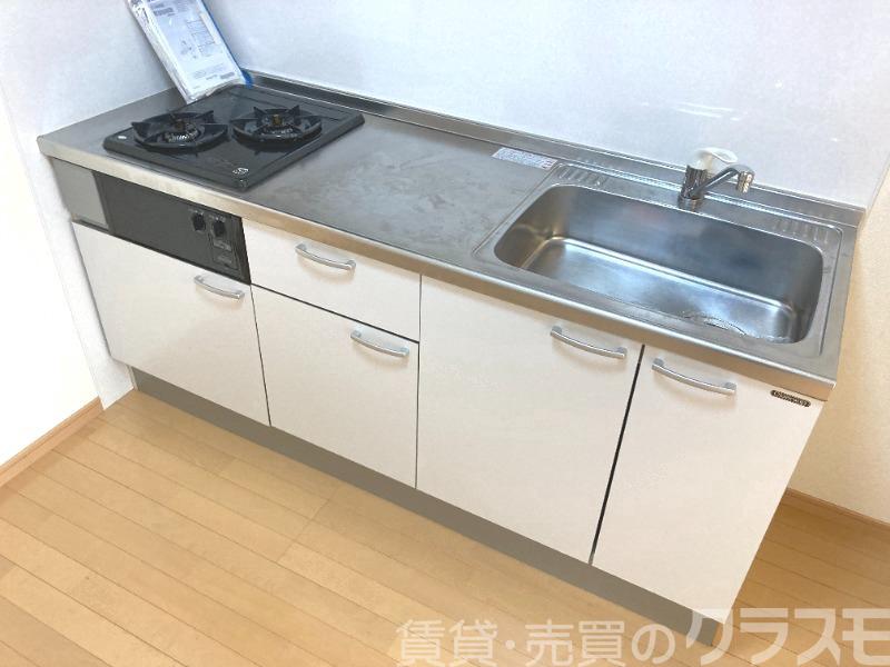 キッチン　２口コンロのシステムキッチン♪