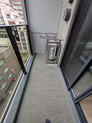 バルコニー　奥行きのあるバルコニーです