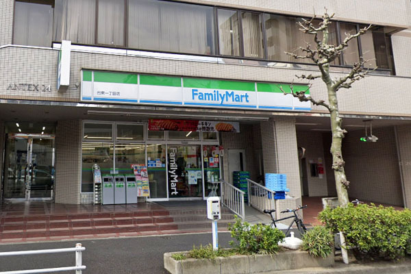 コンビニ　ファミリーマート台東1丁目店（コンビニ）まで1378m