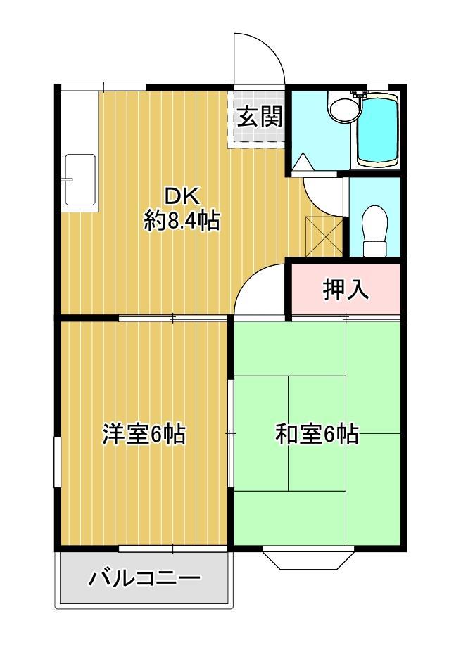 ハイムロアジュールの間取り写真