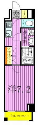 東武伊勢崎線 五反野駅 徒歩10分 10階建 築5年の間取り写真