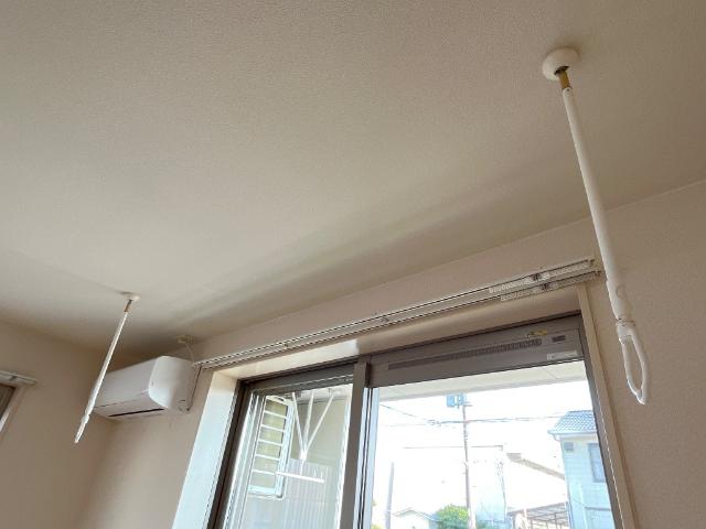 眺望　室内物干