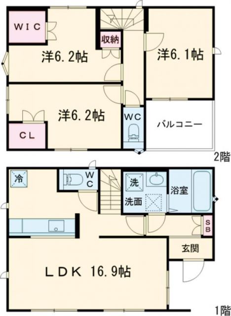 Kolet東秋留♯14の間取り写真