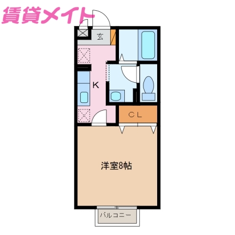 ヴィレッジ南四日市の間取り写真