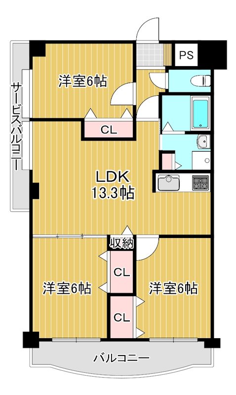 アデストビルLIFE SPACEの間取り写真