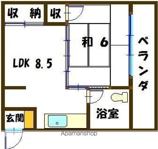 崎浜アパートの間取り写真