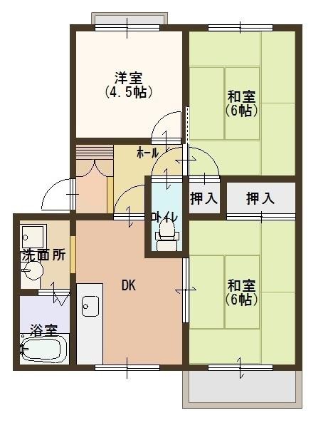 シャトレ岡田IIの間取り写真