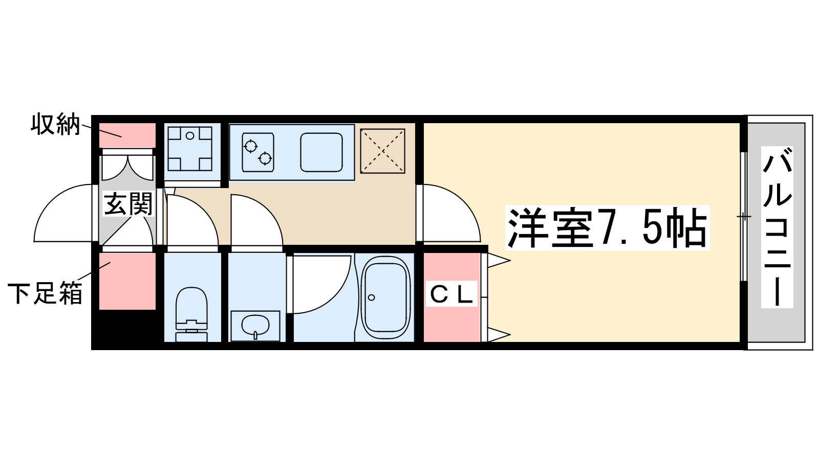 エスフォート江坂垂水町の間取り写真