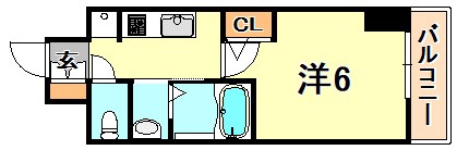 エステムコート神戸元町2ブリーズの間取り写真