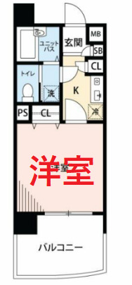 京急本線 平和島駅 徒歩5分 9階建 築26年の間取り写真