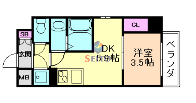 サムティ福島Rufleの間取り写真
