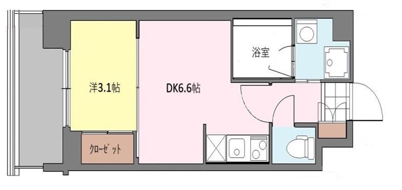 ニューガイアリルーム原通りNo.68の間取り写真