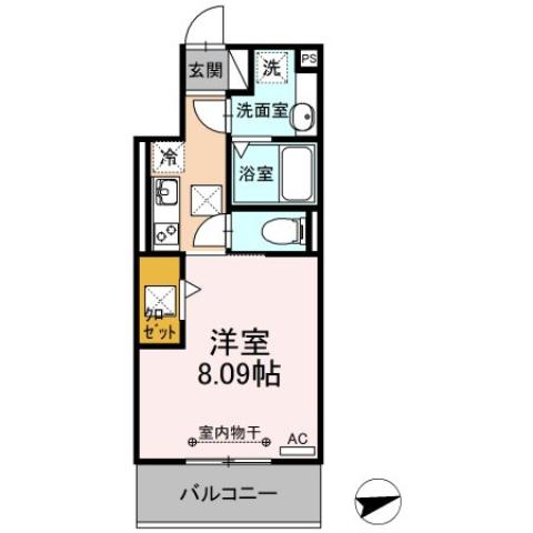 地下鉄東山線 本陣駅 徒歩9分 3階建 築6年の間取り写真
