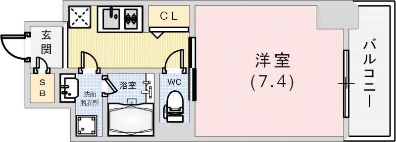 ワールドアイ神戸湊町の間取り写真