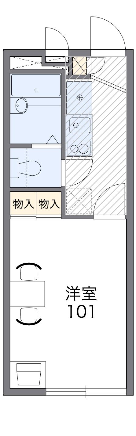 レオパレスchezmoiの間取り写真