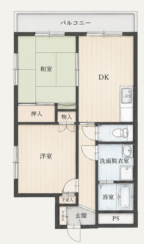 和田マンションの間取り写真