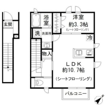 プリムホワイトの間取り写真