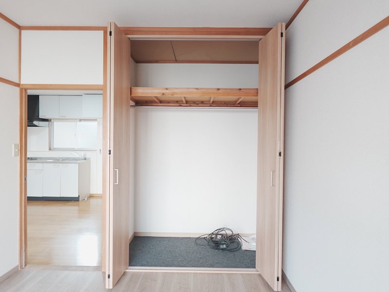収納　長物も余裕のクローゼット