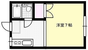 ハイラーク東大崎Aの間取り写真