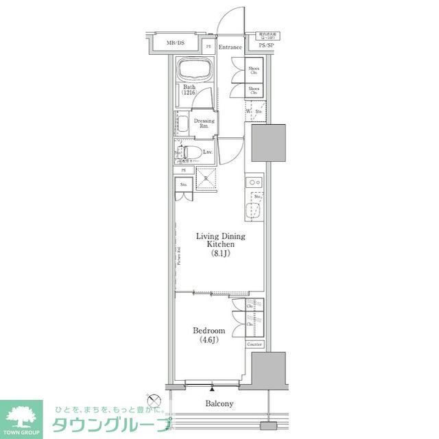 ザ・パークハビオSOHO新横浜の間取り写真